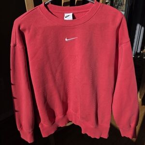 Nike Women's Vibrant Pink Crewneck Sweater